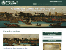 Tablet Screenshot of northeastauctions.com